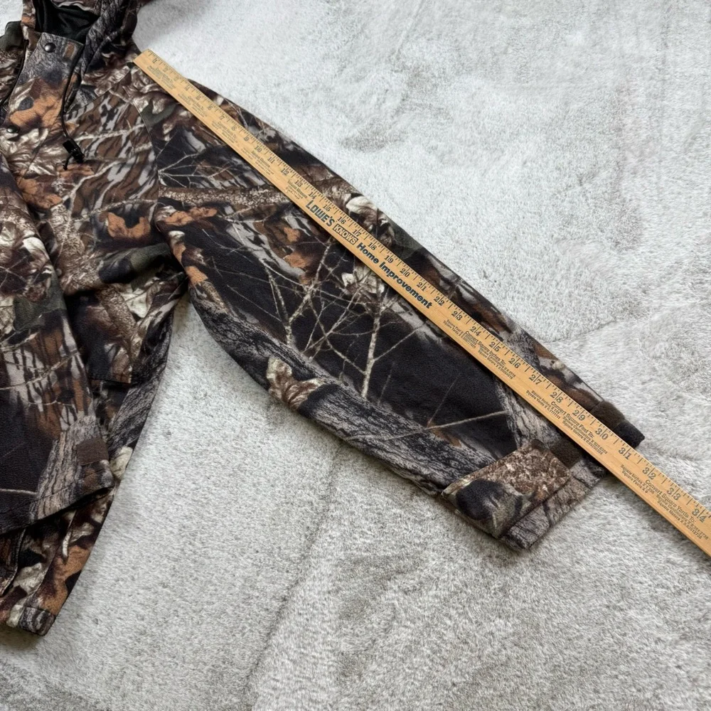 Red Head mesh full zip hooded‎ hunting jacket men’s Sz L mossy oak break up camo